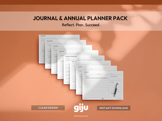 Journal & Annual Planner Bundle - Printable PDF